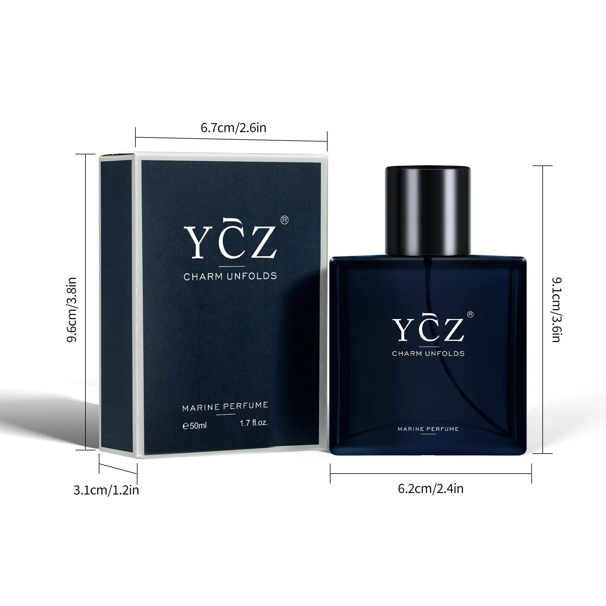 Midnight Marine Eau De Parfum Unisex 50ml Ocean Fresh Scent Premium Aromatic Woody Fragrance with Bergamot Coconut Amber for Him & Her Bold Arabian Perfume Luxurious Gift