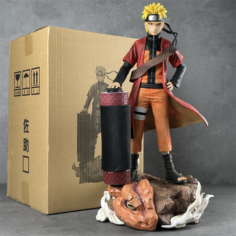 Naruto GK Uchiha's Crow Curse Mark, Miyamoto Shodai, 42cm base model, anime figurine, decorative item