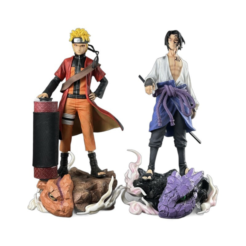 Naruto GK Uchiha's Crow Curse Mark, Miyamoto Shodai, 42cm base model, anime figurine, decorative item