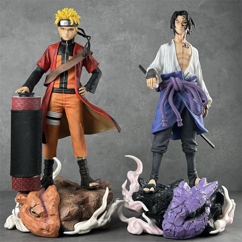 Naruto GK Uchiha's Crow Curse Mark, Miyamoto Shodai, 42cm base model, anime figurine, decorative item