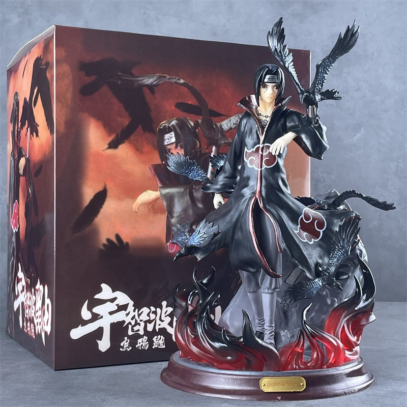 Naruto Uzumaki Hall of Owls Itachi Akatsuki High-Quality Edition GK Uzumaki Statue Anime Model Desktop Decoration Item