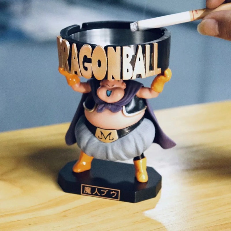 Figurine Dragon Ball GK Majin Buu Fat Buu Cendrier en boîte, ornement de voiture, modèle réduit