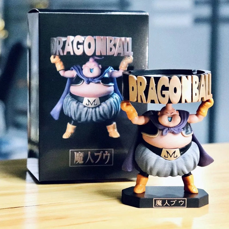 Figurine Dragon Ball GK Majin Buu Fat Buu Cendrier en boîte, ornement de voiture, modèle réduit