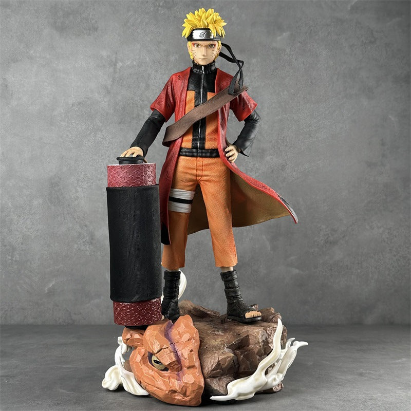 Naruto GK Uchiha's Crow Curse Mark, Miyamoto Shodai, 42cm base model, anime figurine, decorative item