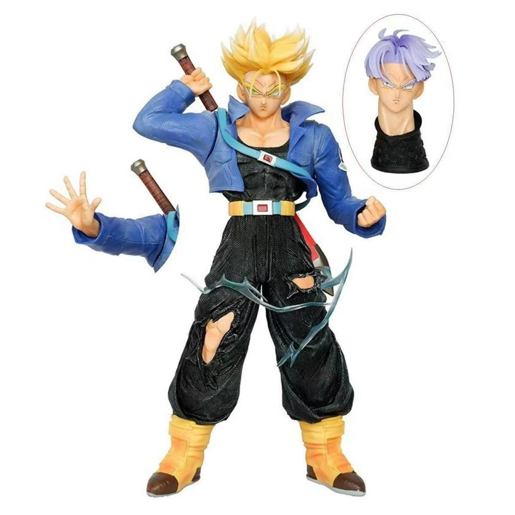 Dragon Ball GK Trading Card Set - Trunks Preliminary Competition - Human Model with Yellow Hair and Two Heads - Handmade Figurine