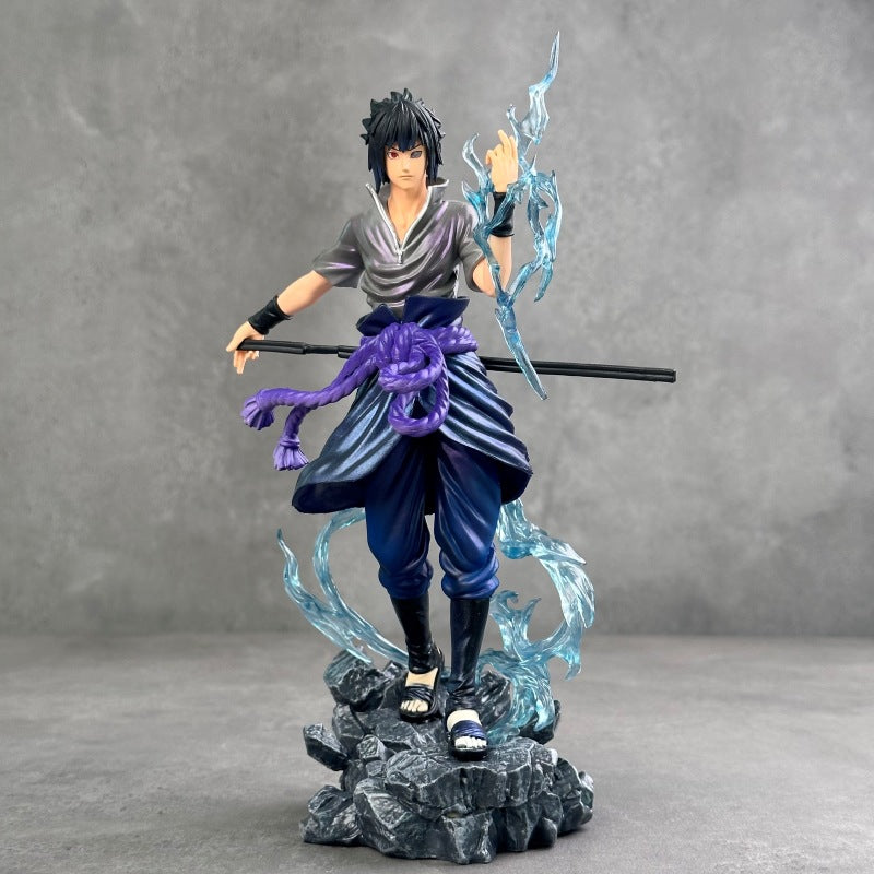 Naruto and Sasuke 10th Anniversary 100 Ninja Anime Figure Set, Cosplay Accessories, Desktop Model, Collectible Gift for Fans