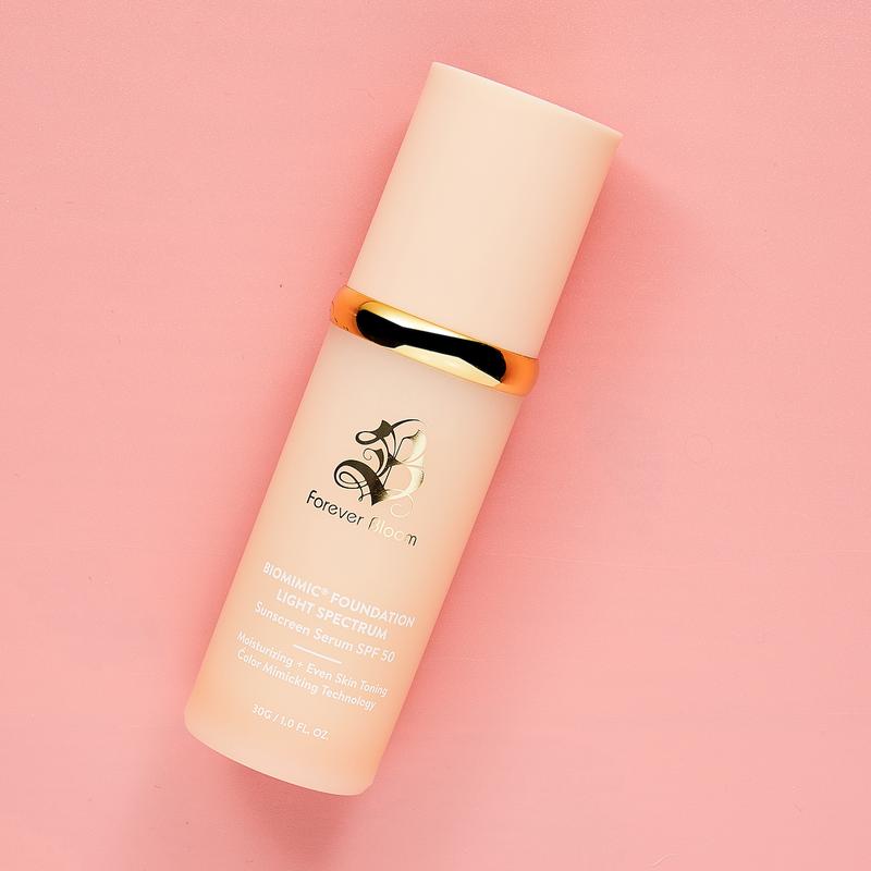 Biomimic Foundation 4 in 1 - Light Spectrum, Liquid Foundation for Flawless, Natural Looking Finish Makeup Clear Lightweight