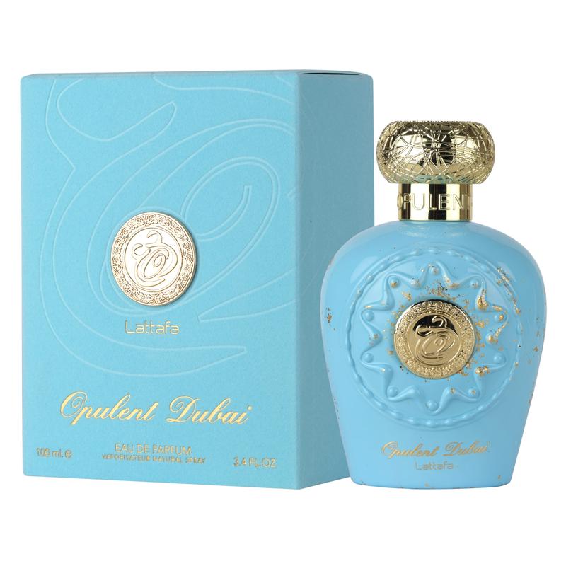 Lattafa Opulent Dubai for Unisex Eau de Parfum Spray, 3.4 Ounce/100ML
