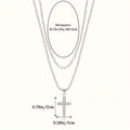 Luxurious S925 Sterling Silver Chain Necklace - Hypoallergenic, Durable, and Stylish Cross Pendant Gift for Women - Perfect for Everyday Wear, Special Occasions, and as a Thoughtful Present