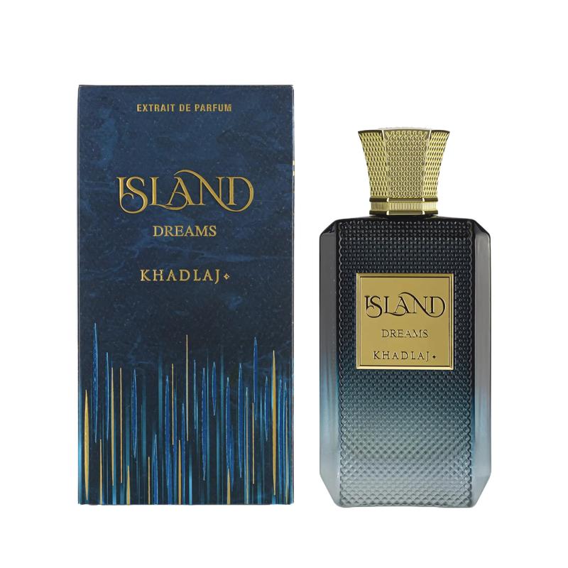 Khadlaj Island Dreams for Unisex Extrait de Parfum Spray, 3.4 Ounce/100ML
