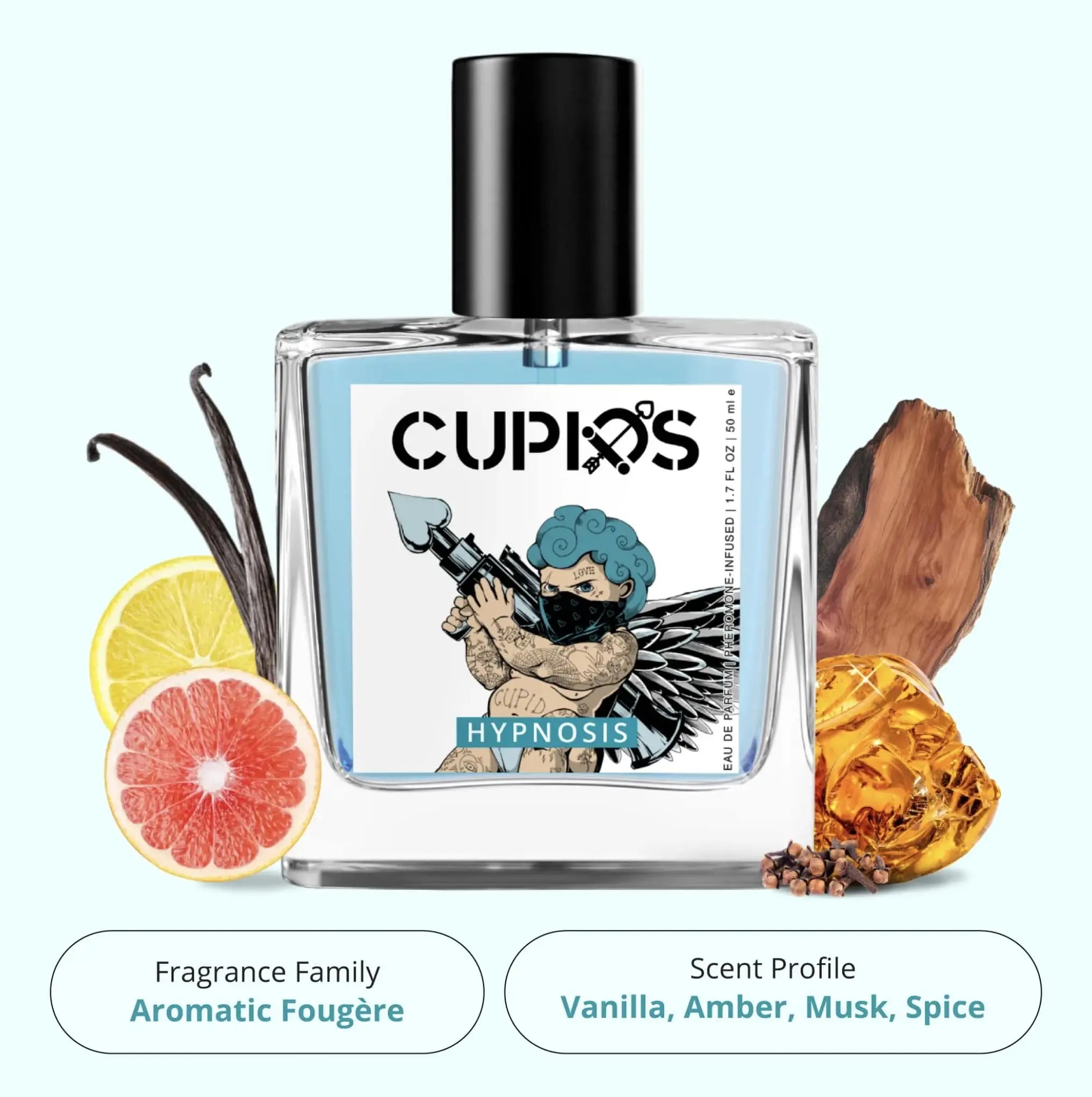 Cupids Hypnosis 2.0 Pheromone Cologne for Men - 50ml (1.7 oz) - Cupid Fragrances