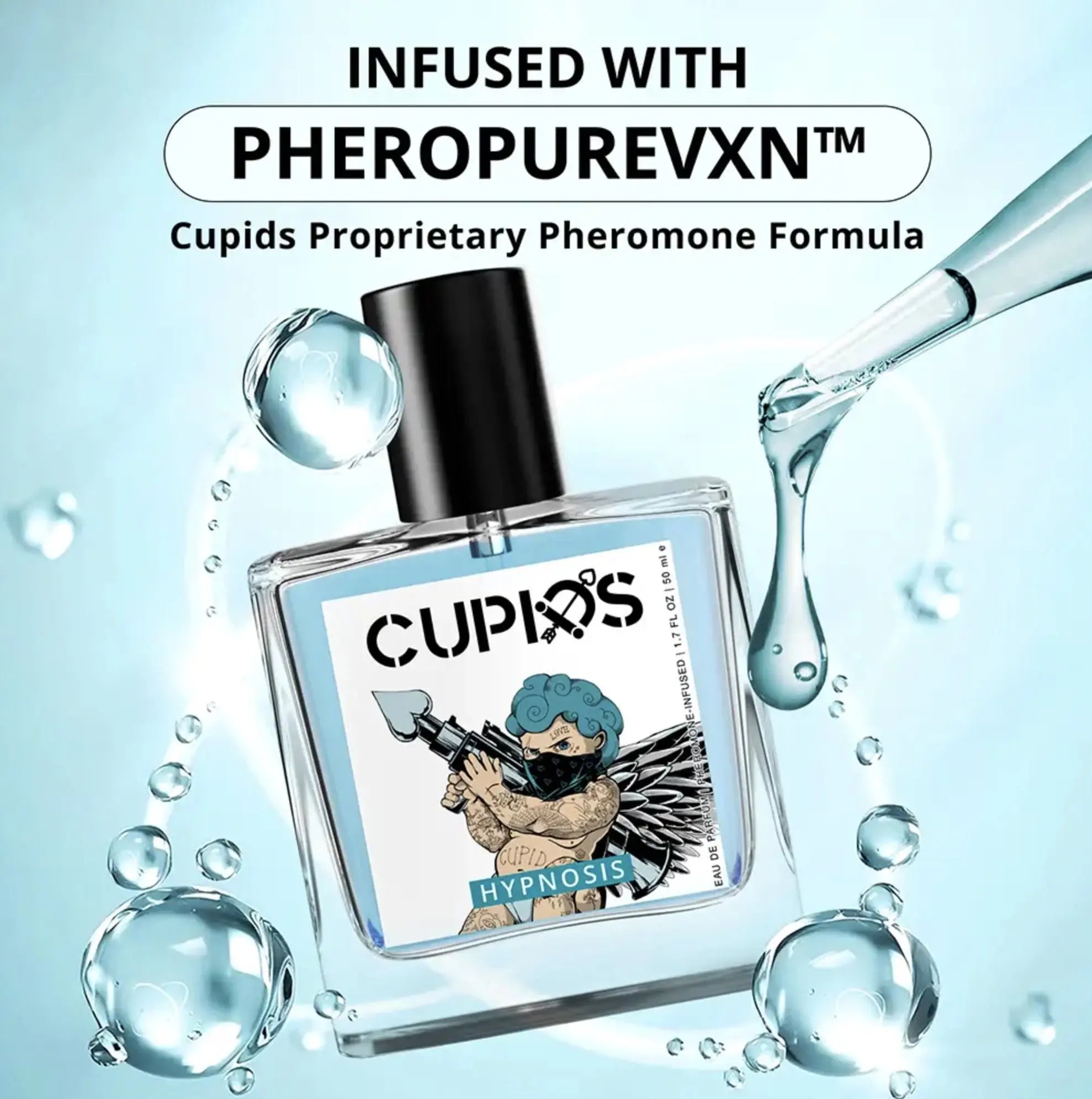 Cupids Hypnosis 2.0 Pheromone Cologne for Men - 50ml (1.7 oz) - Cupid Fragrances